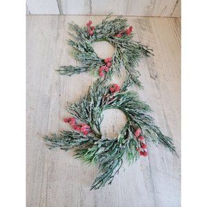 Wreath frosted cranberries mini set hanging‎ home decor xmas